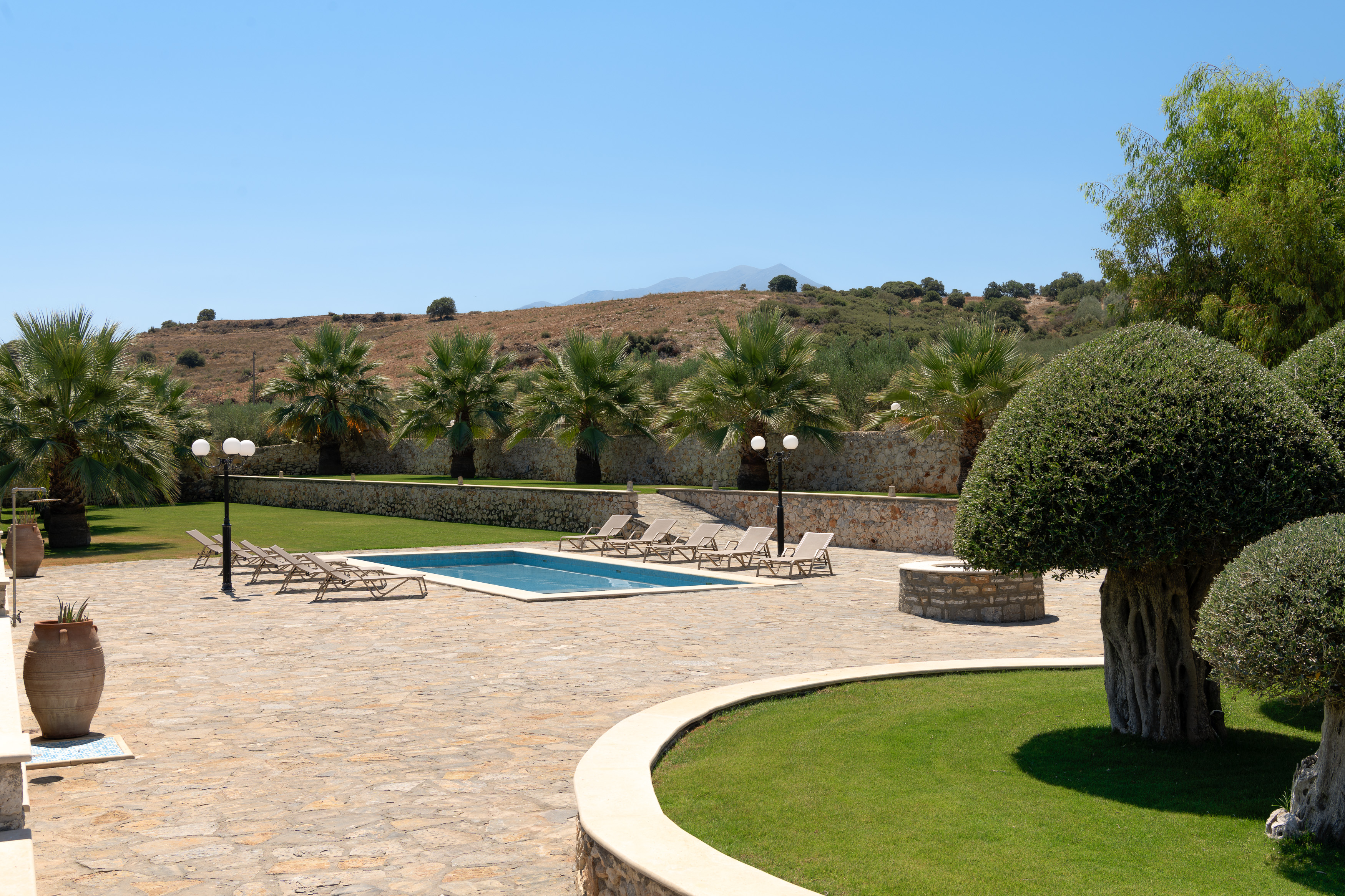 The area has been gifted with well trimmed trees. The area has been gifted with well trimmed trees.